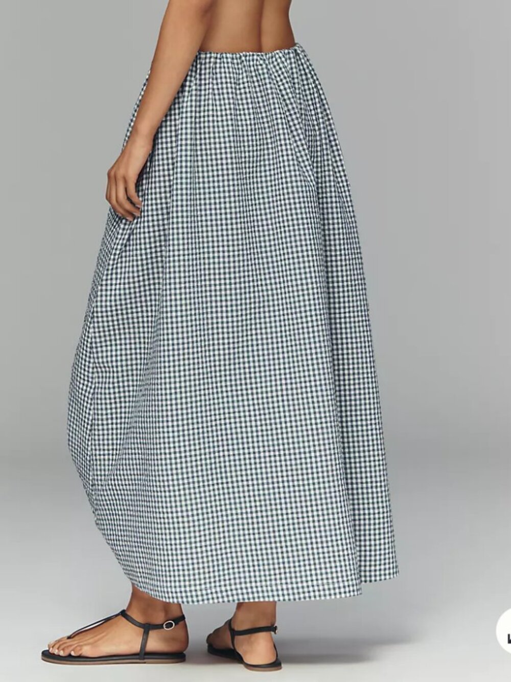 Maeve Gingham Midi Skirt - Picture 2 of 12